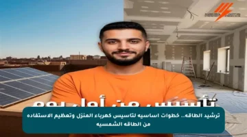 ترشيد الطاقة.. خطوات أساسية لتأسيس كهرباء المنزل وتعظيم الاستفادة من الطاقة الشمسية